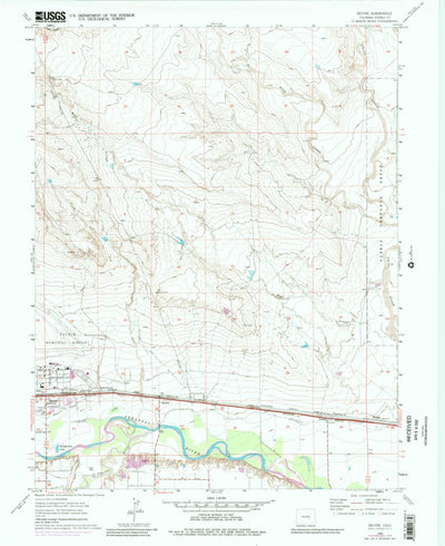 United States Geological Survey Devine, CO (1960, 24000-Scale) digital map