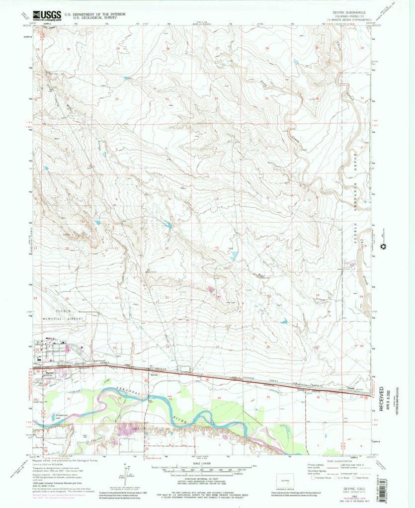 Devine, CO (1960, 24000-Scale) Map by United States Geological Survey ...