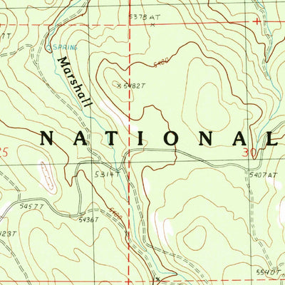 United States Geological Survey Devine Ridge North, OR (1990, 24000-Scale) digital map