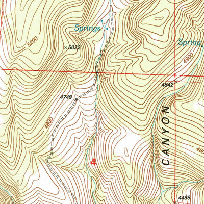 United States Geological Survey Devine Ridge South, OR (1999, 24000-Scale) digital map