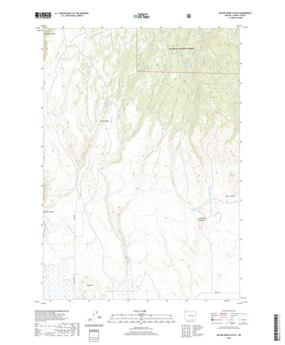 United States Geological Survey Devine Ridge South, OR (2020, 24000-Scale) digital map