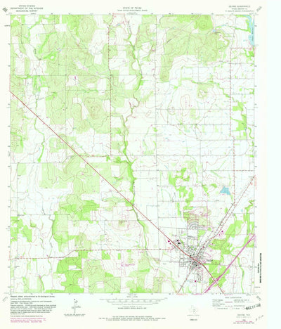 United States Geological Survey Devine, TX (1964, 24000-Scale) digital map