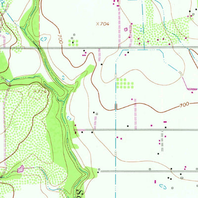 United States Geological Survey Devine, TX (1964, 24000-Scale) digital map