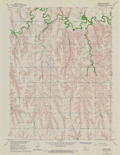 United States Geological Survey Devizes, KS (1965, 24000-Scale) digital map