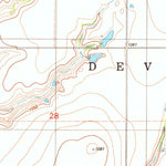 United States Geological Survey Devol, OK-TX (1985, 24000-Scale) digital map