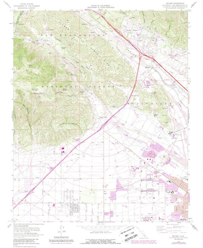 United States Geological Survey Devore, CA (1966, 24000-Scale) digital map