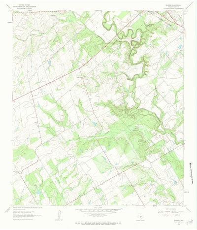 United States Geological Survey Dewees, TX (1961, 24000-Scale) digital map