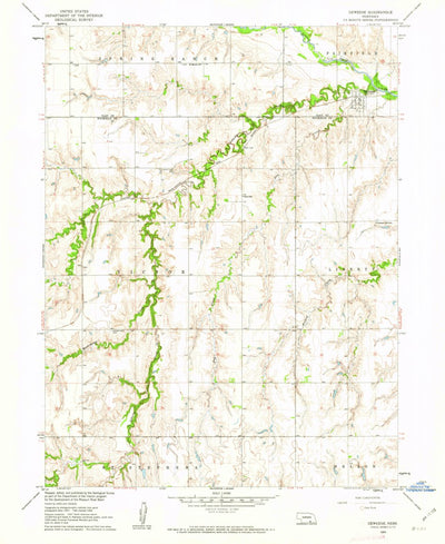 United States Geological Survey Deweese, NE (1960, 24000-Scale) digital map