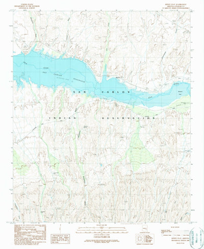United States Geological Survey Dewey Flat, AZ (1989, 24000-Scale) digital map