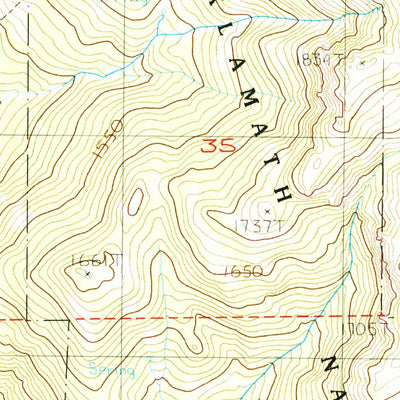 United States Geological Survey Dewey Gulch, CA (1984, 24000-Scale) digital map