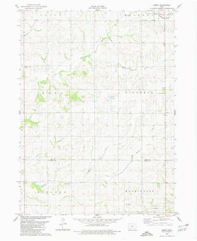 United States Geological Survey Dewey, IA (1980, 24000-Scale) digital map