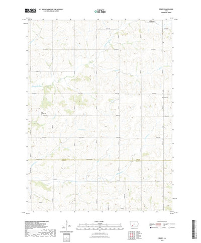 United States Geological Survey Dewey, IA (2022, 24000-Scale) digital map