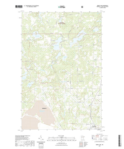 United States Geological Survey Dewey Lake, MN (2022, 24000-Scale) digital map