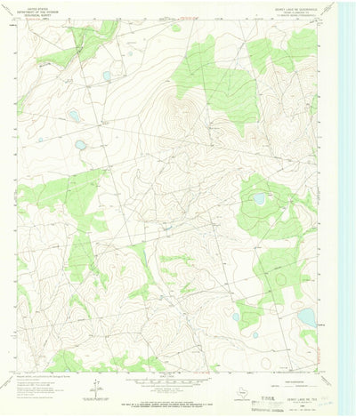 United States Geological Survey Dewey Lake NE, TX (1964, 24000-Scale) digital map