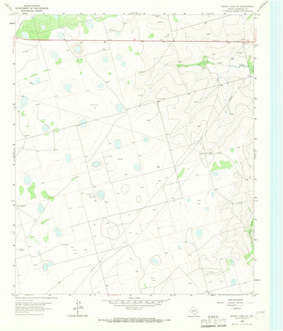 United States Geological Survey Dewey Lake SE, TX (1965, 24000-Scale) digital map