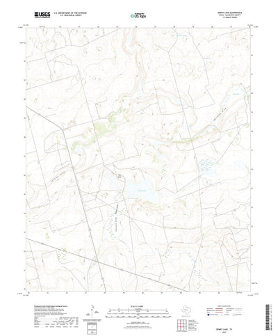 United States Geological Survey Dewey Lake, TX (2022, 24000-Scale) digital map