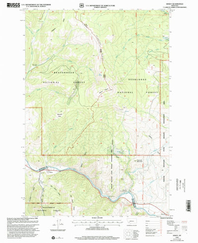 United States Geological Survey Dewey, MT (1997, 24000-Scale) digital map