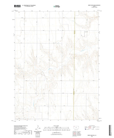 United States Geological Survey Dewey Ranch NW, KS (2022, 24000-Scale) digital map