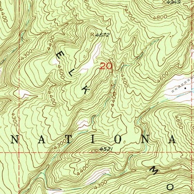 United States Geological Survey Dewey, SD-WY (1951, 24000-Scale) digital map