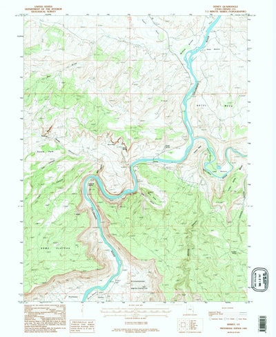 United States Geological Survey Dewey, UT (1985, 24000-Scale) digital map
