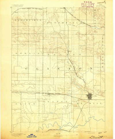 United States Geological Survey Dewitt, IA (1891, 62500-Scale) digital map