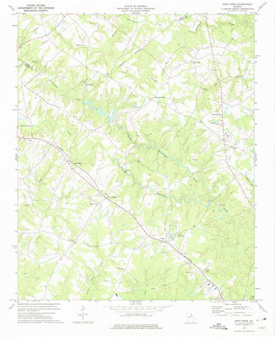 United States Geological Survey Dewy Rose, GA (1973, 24000-Scale) digital map