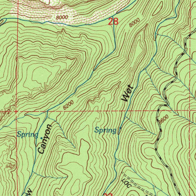 United States Geological Survey Dexter Canyon, CA (1994, 24000-Scale) digital map