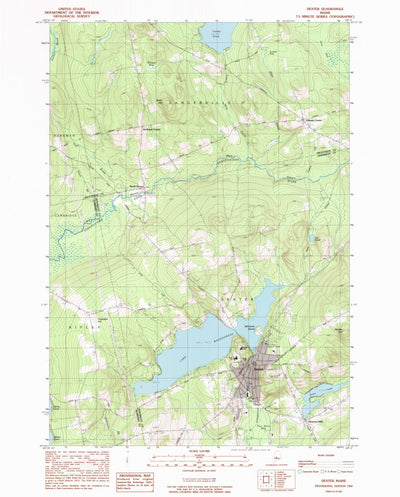 United States Geological Survey Dexter, ME (1984, 24000-Scale) digital map