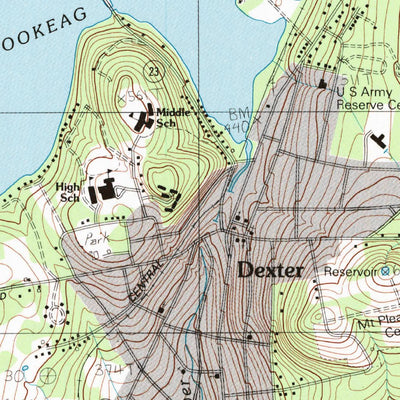 United States Geological Survey Dexter, ME (1984, 24000-Scale) digital map