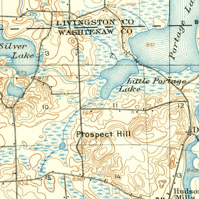 United States Geological Survey Dexter, MI (1906, 62500-Scale) digital map