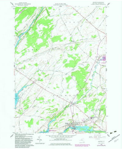 United States Geological Survey Dexter, NY (1958, 24000-Scale) digital map