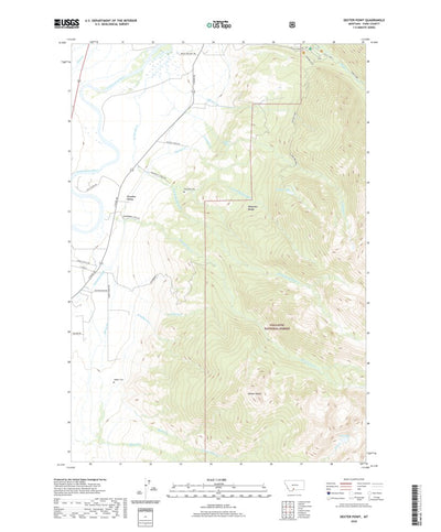 United States Geological Survey Dexter Point, MT (2020, 24000-Scale) digital map