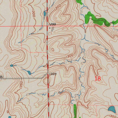 United States Geological Survey Dexter SW, KS (1962, 24000-Scale) digital map