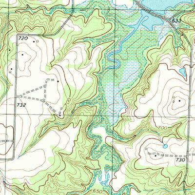 United States Geological Survey Dexter, TX-OK (1982, 24000-Scale) digital map