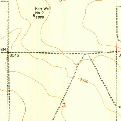 United States Geological Survey Dexter West, NM (1950, 24000-Scale) digital map