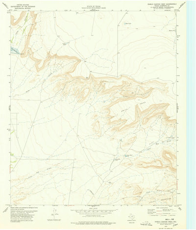 United States Geological Survey Diablo Canyon West, TX (1978, 24000-Scale) digital map