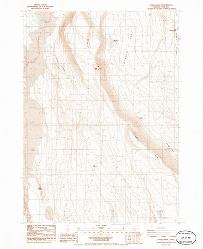 United States Geological Survey Diablo Peak, OR (1986, 24000-Scale) digital map