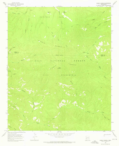 United States Geological Survey Diablo Range, NM (1965, 24000-Scale) digital map