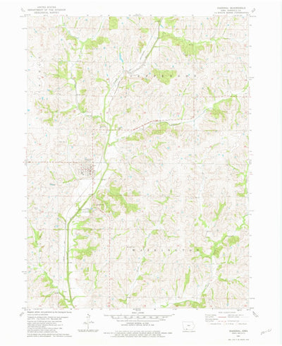 United States Geological Survey Diagonal, IA (1981, 24000-Scale) digital map