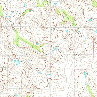 United States Geological Survey Diagonal, IA (1981, 24000-Scale) digital map