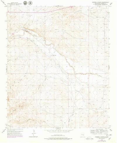 United States Geological Survey Diamond A Ranch, NM (1956, 24000-Scale) digital map