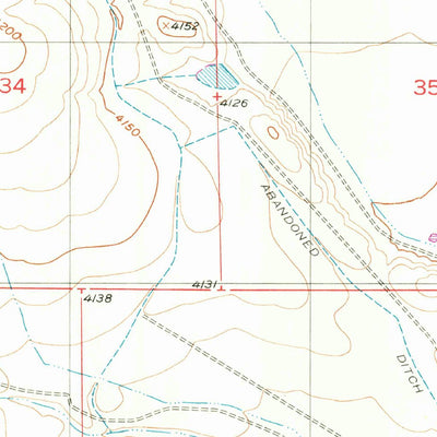 United States Geological Survey Diamond A Ranch, NM (1956, 24000-Scale) digital map