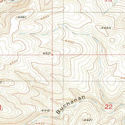 United States Geological Survey Diamond A Ranch, NM (1956, 24000-Scale) digital map