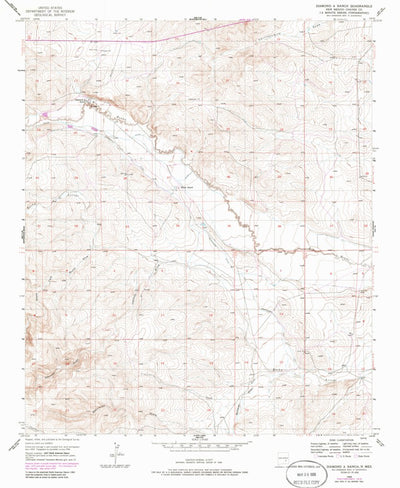 United States Geological Survey Diamond A Ranch, NM (1959, 24000-Scale) digital map