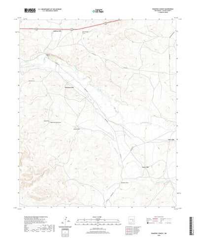 United States Geological Survey Diamond A Ranch, NM (2020, 24000-Scale) digital map