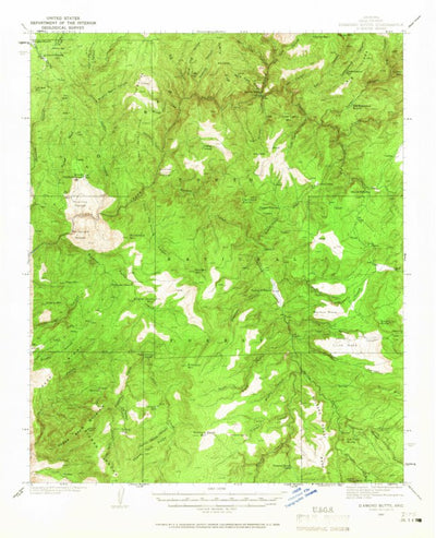 United States Geological Survey Diamond Butte, AZ (1937, 62500-Scale) digital map