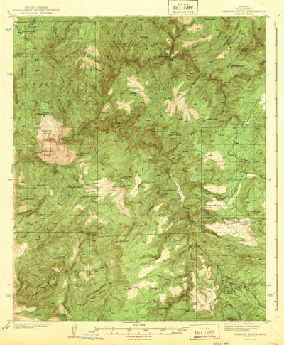 United States Geological Survey Diamond Butte, AZ (1943, 62500-Scale) digital map