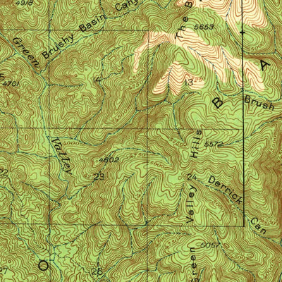 United States Geological Survey Diamond Butte, AZ (1943, 62500-Scale) digital map