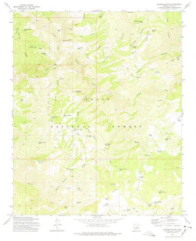 United States Geological Survey Diamond Butte, AZ (1973, 24000-Scale) digital map