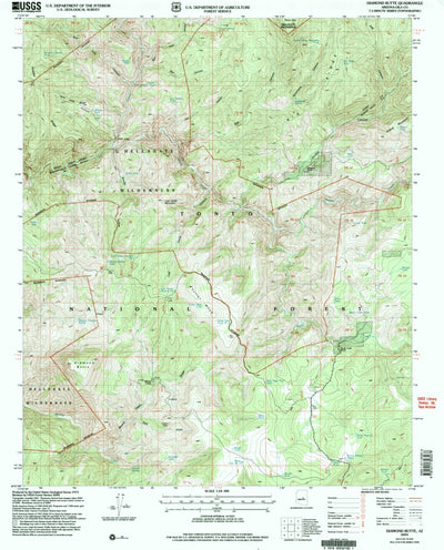 United States Geological Survey Diamond Butte, AZ (2004, 24000-Scale) digital map